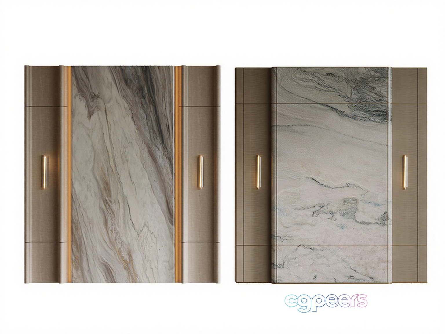 Modern Wall Panels 3D Model - 11405 - VRAY Render