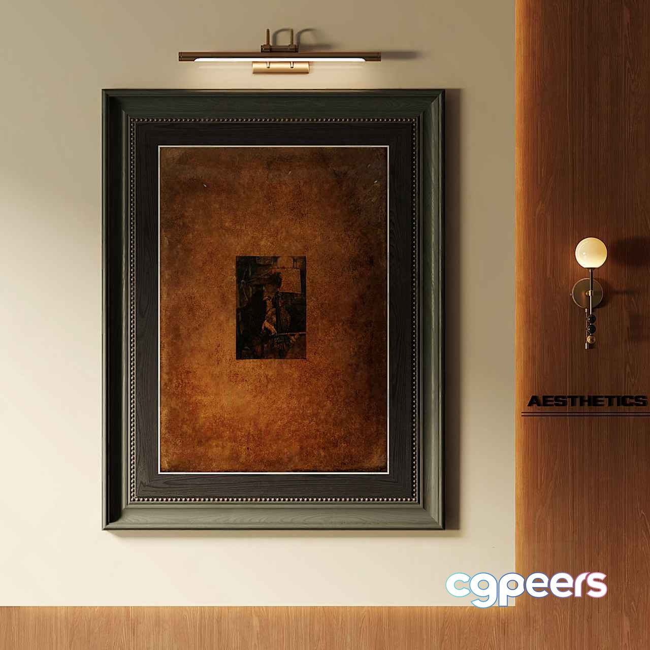 Aesthetics Wall Light 3D Model - 966 - VRAY Render
