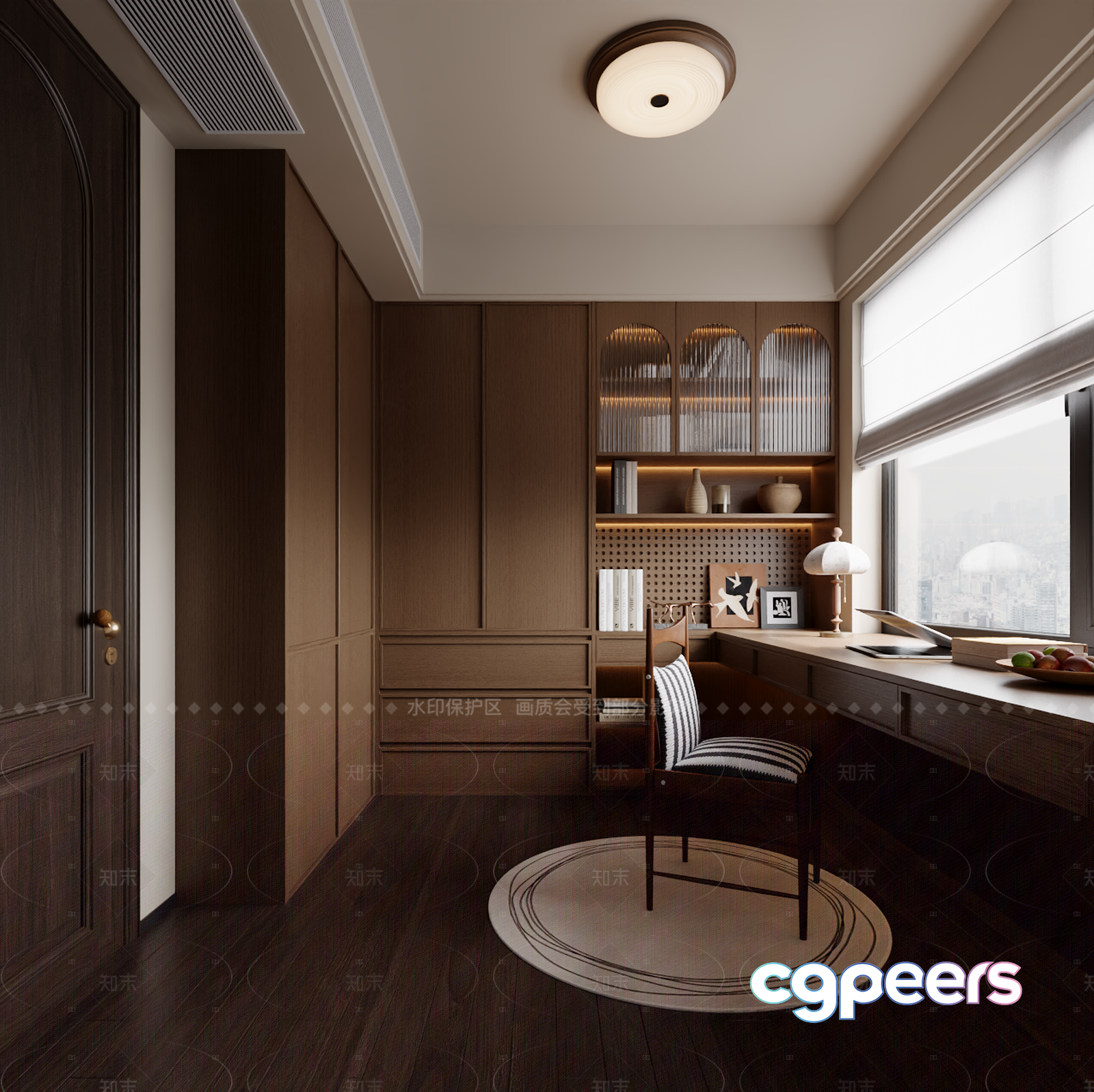 A Small Round Table 3D Model - 22551 - VRAY Render