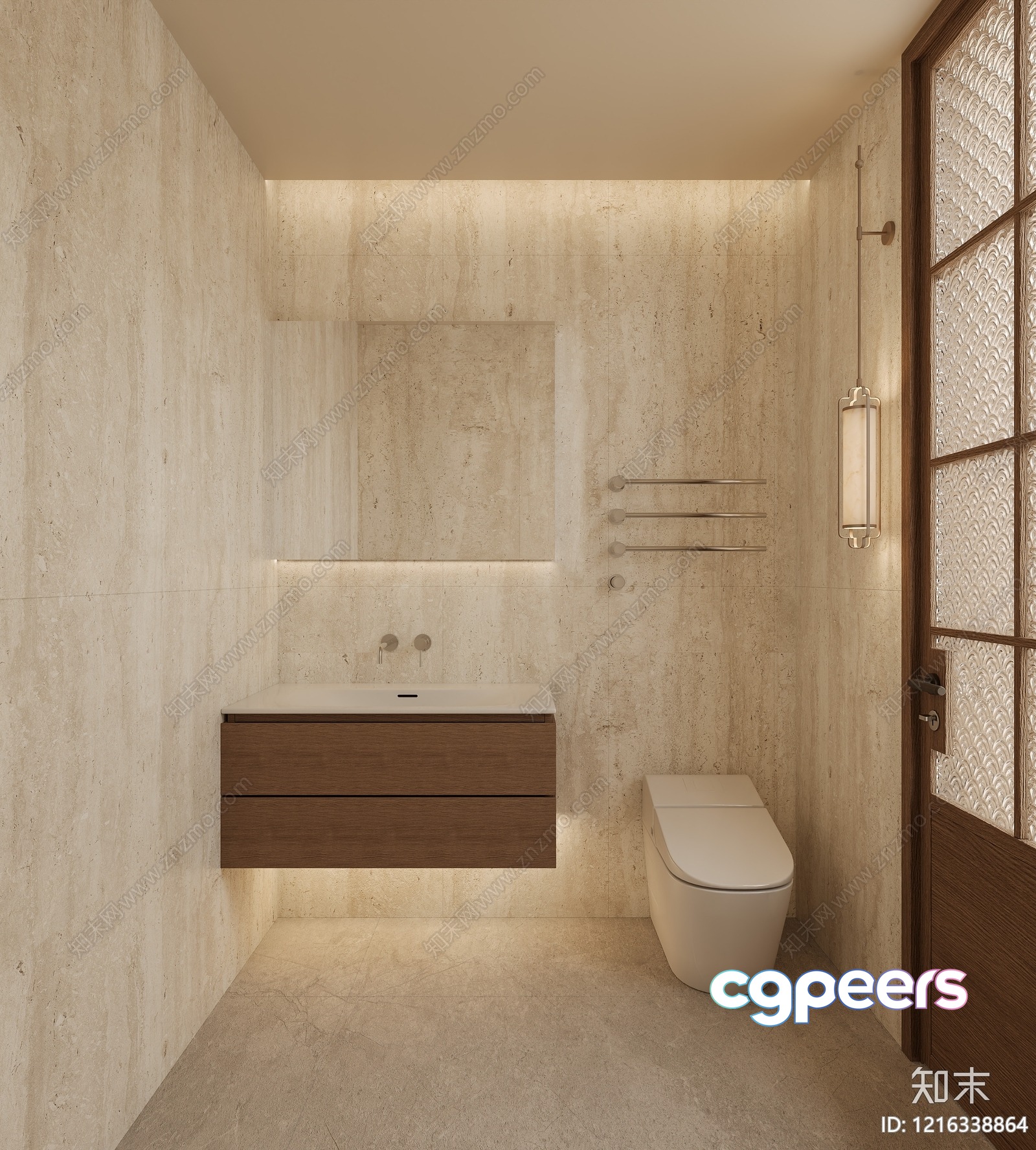 Modern Bathroom 3D Model - 14281 - VRAY Render Modern Bathroom 3D Model - 14281 - VRAY Render
