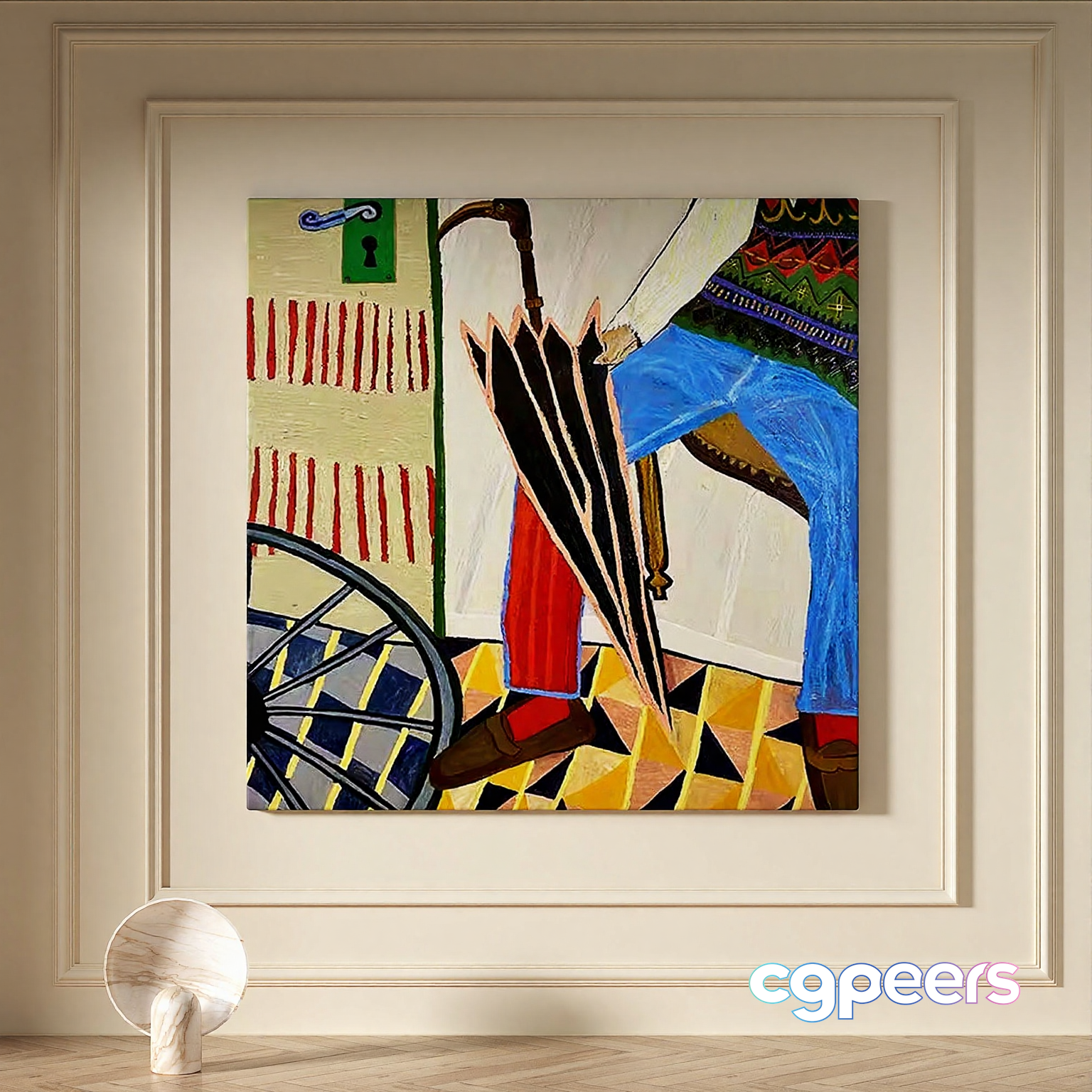 Modern Artwork 3D Model - 17624 - VRAY Render Modern Artwork 3D Model - 17624 - VRAY Render