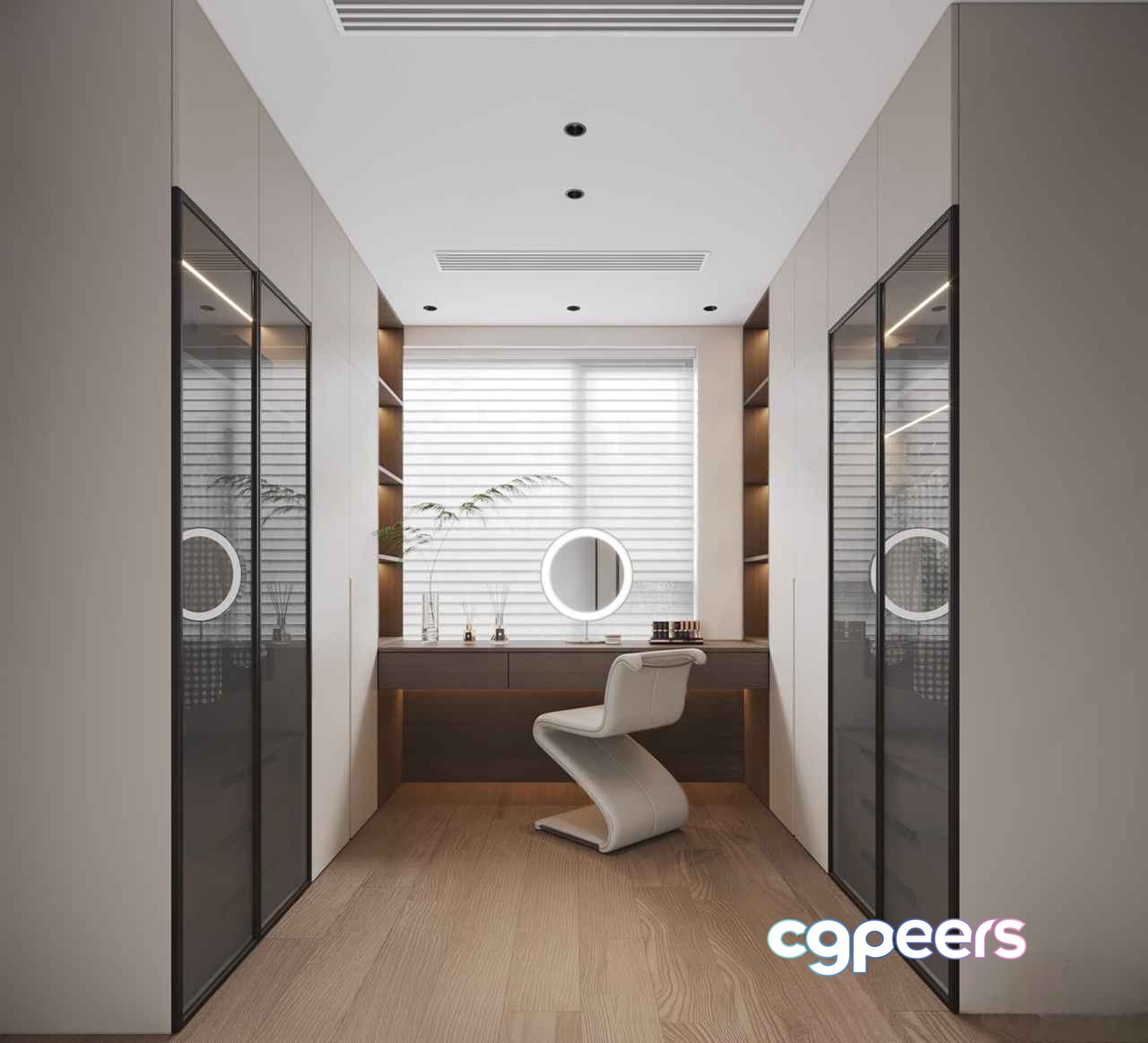 Modern Dressing Room 3D Model - 11338 - CORONA Render