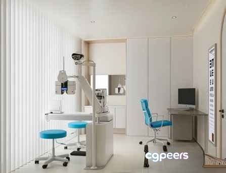 Dental Examination Room 3D Model - 2657 - VRAY Render