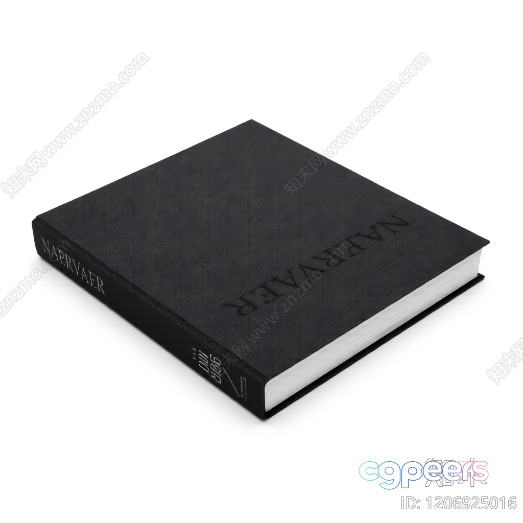 The Book Is A Black Hardcover 3D Model - 1675 - VRAY Render