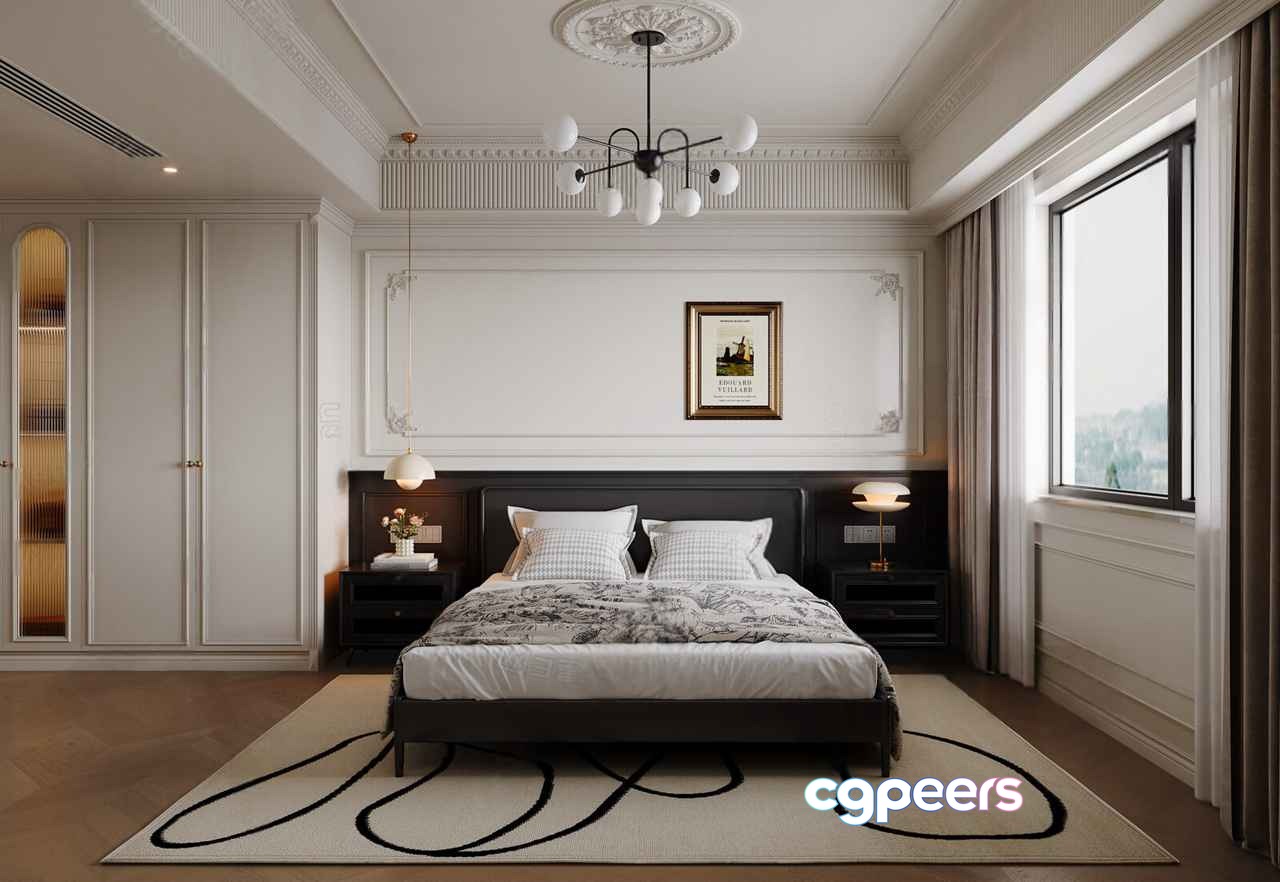 Cozy Bedroom 3D Model - 8924 - CORONA Render Cozy Bedroom 3D Model - 8924 - CORONA Render