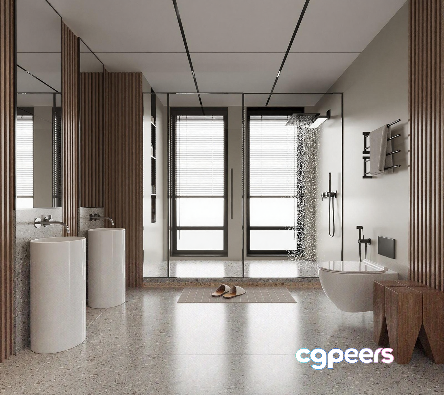 Modern Bathroom Sink 3D Model - 14840 - CORONA Render Modern Bathroom Sink 3D Model - 14840 - CORONA Render