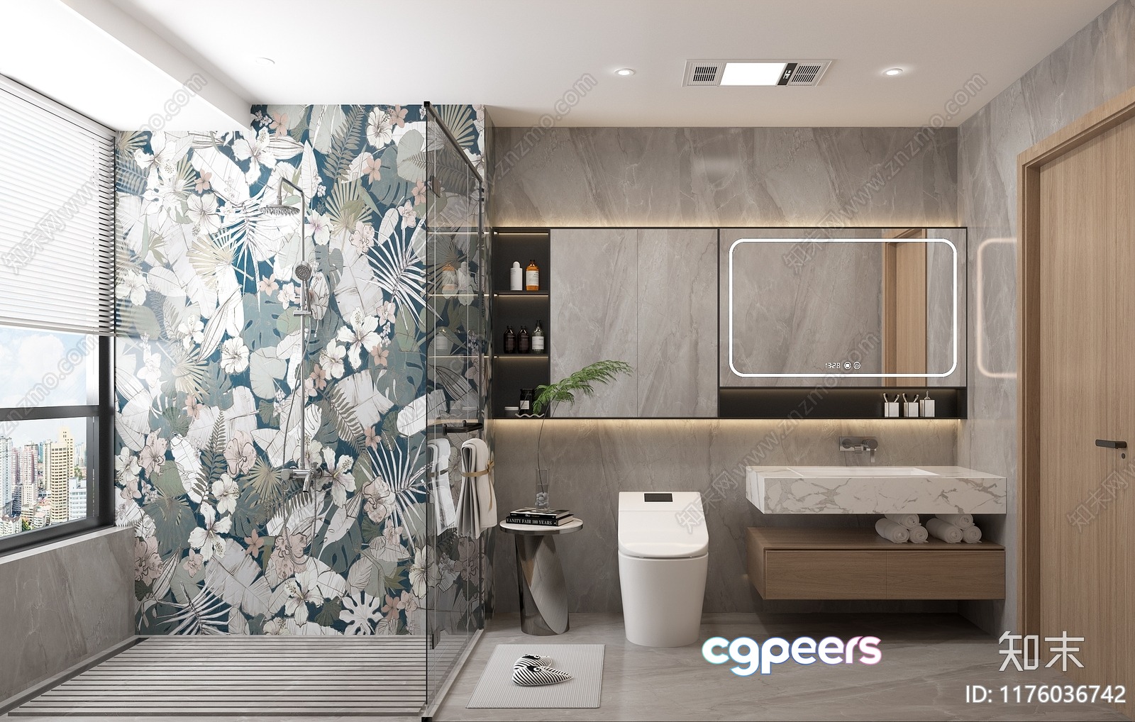 Modern Bathroom 3D Model - 12939 - VRAY Render