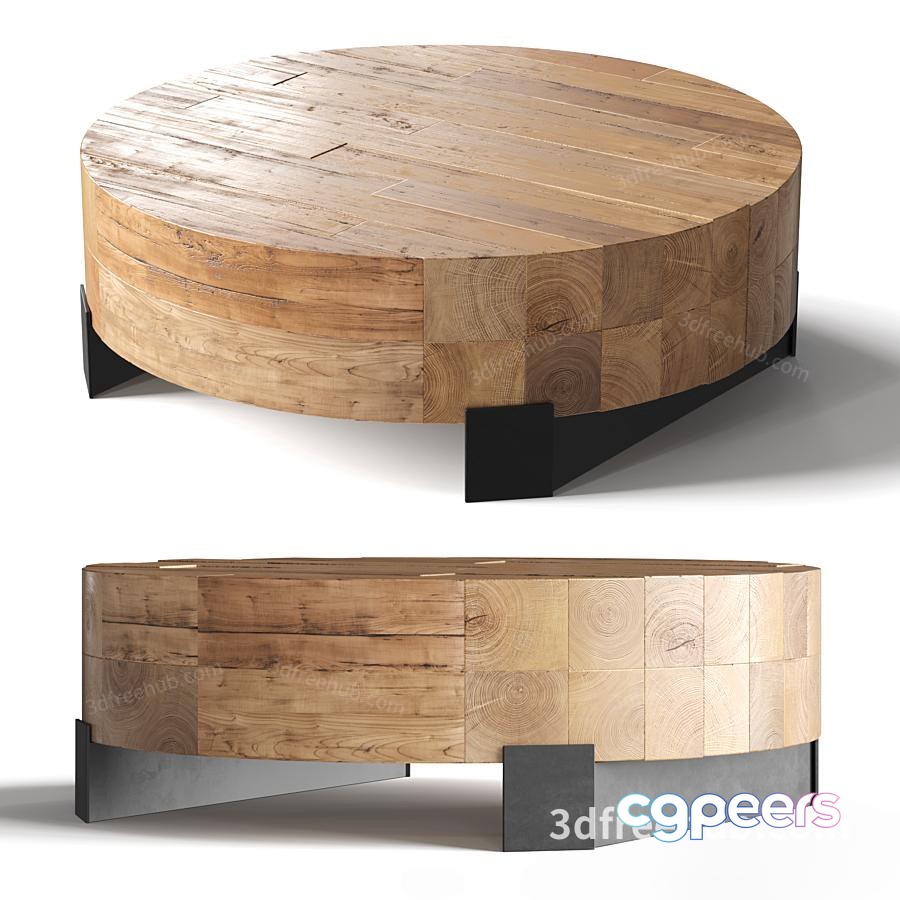 Modern Wooden Coffee Table 3D Model - 18524 - VRAY Render Modern Wooden Coffee Table 3D Model - 18524 - VRAY Render