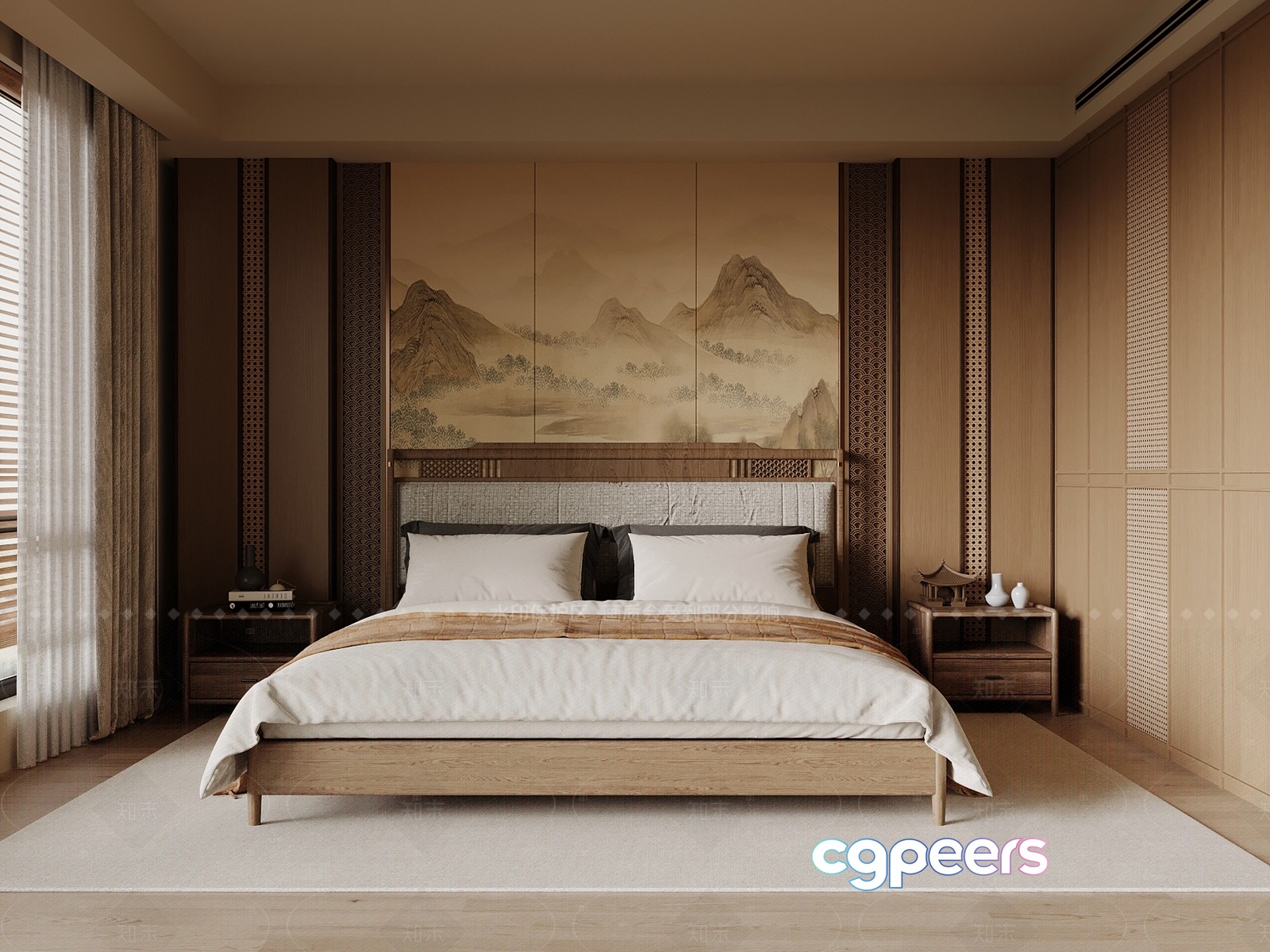 Cozy Bedroom 3D Model - 15231 - VRAY Render