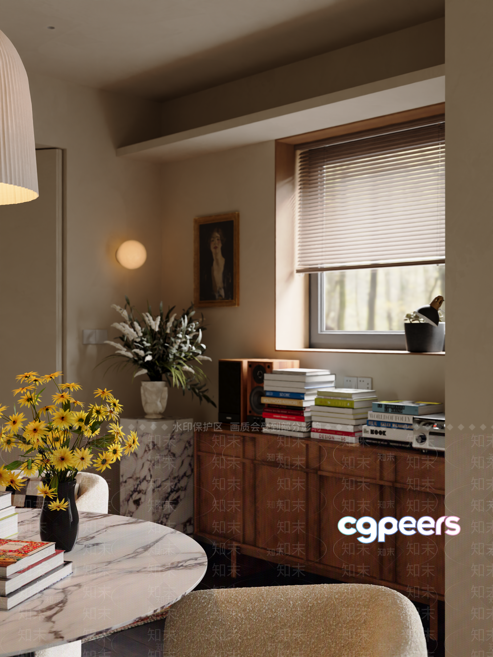 Cozy Dining Room 3D Model - 4678 - VRAY Render Cozy Dining Room 3D Model - 4678 - VRAY Render