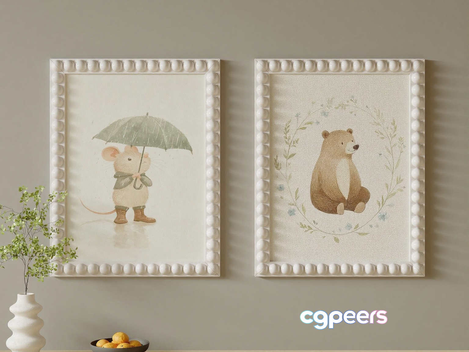 White Picture Frames 3D Model - 4987 - VRAY Render White Picture Frames 3D Model - 4987 - VRAY Render
