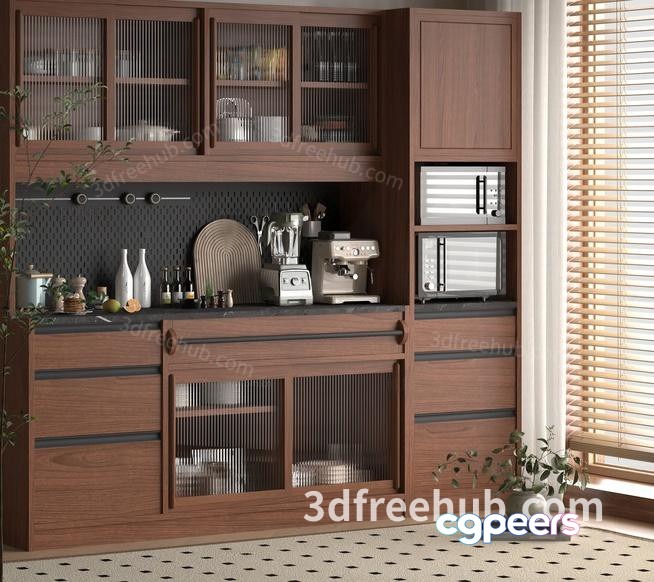Modern Kitchen Cabinets 3D Model - 19937 - VRAY Render Modern Kitchen Cabinets 3D Model - 19937 - VRAY Render