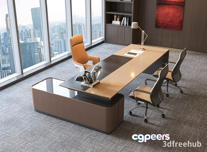 Modern Office Furniture 3D Model - 20781 - VRAY Render