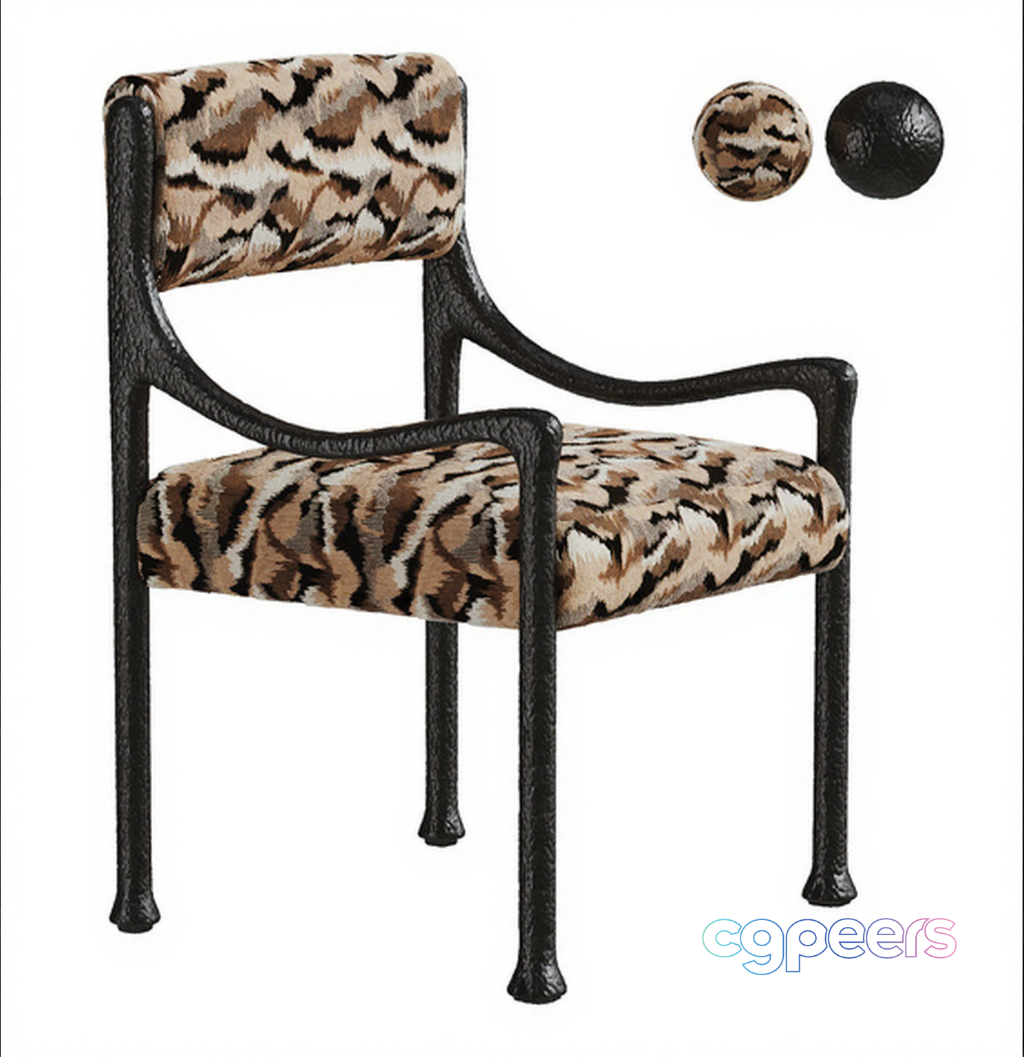 A Black And Tan Chair 3D Model - 3639 - CORONA Render A Black And Tan Chair 3D Model - 3639 - CORONA Render