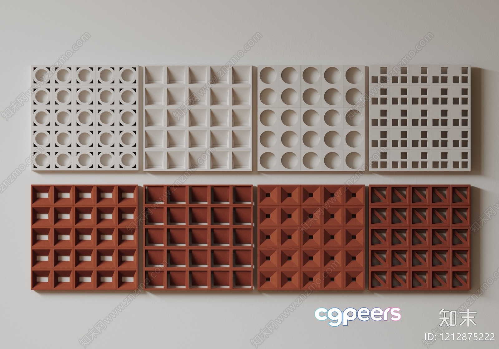 Wall Decorations 3D Model - 22823 - VRAY Render Wall Decorations 3D Model - 22823 - VRAY Render