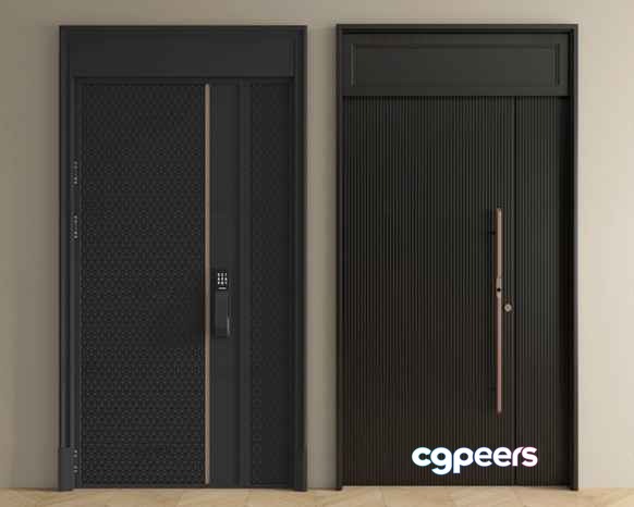 Black Doors 3D Model - 10024 - VRAY Render Black Doors 3D Model - 10024 - VRAY Render