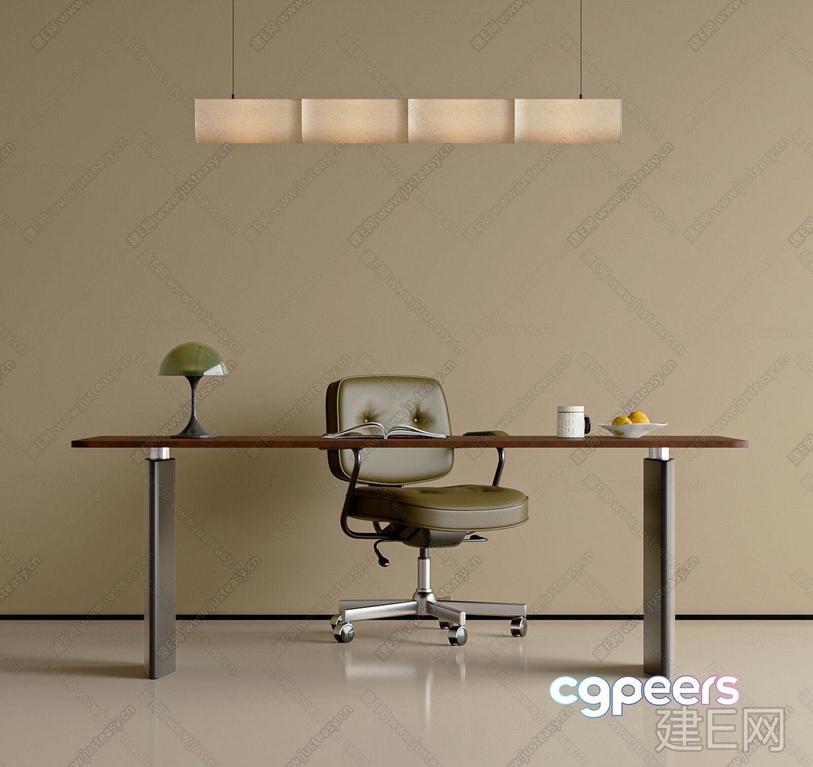 Modern Office Space 3D Model - 7064 - VRAY Render Modern Office Space 3D Model - 7064 - VRAY Render