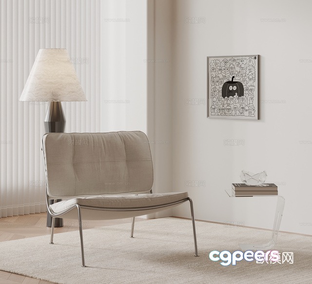 Modern Minimalist Room 3D Model - 15937 - VRAY Render