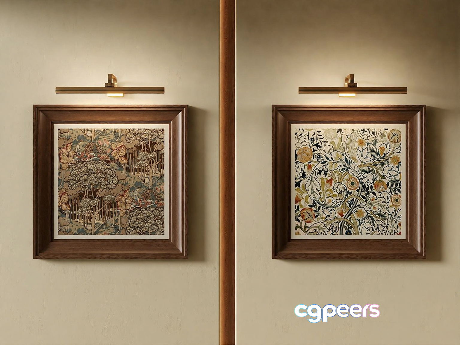 Two Framed Paintings 3D Model - 23061 - VRAY Render