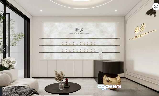 Modern Living Room 3D Model - 8479 - VRAY Render