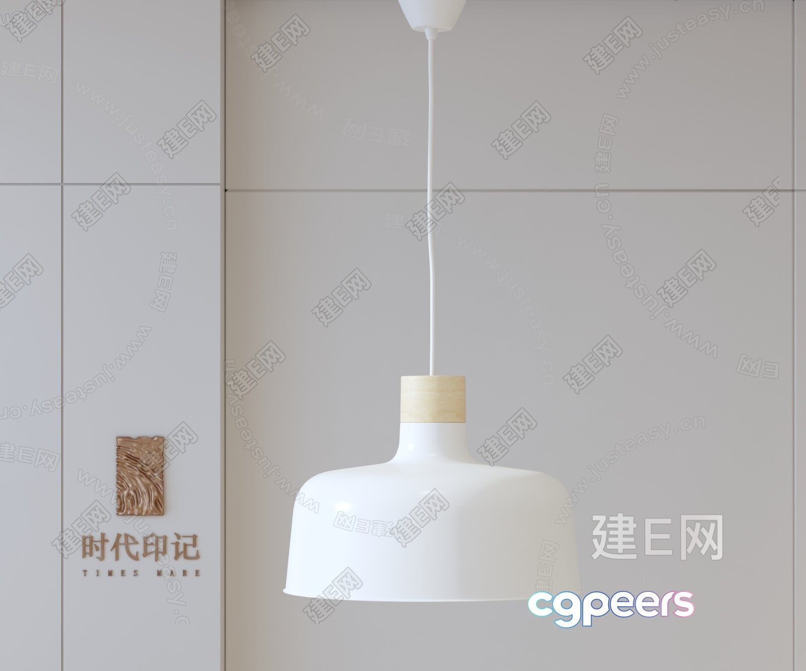 Gold Light Fixture 3D Model - 2235 - VRAY Render
