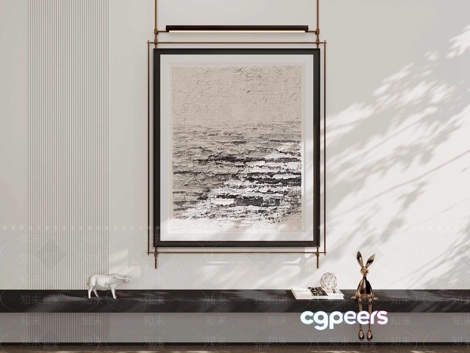Abstract Art Piece 3D Model - 20117 - VRAY Render