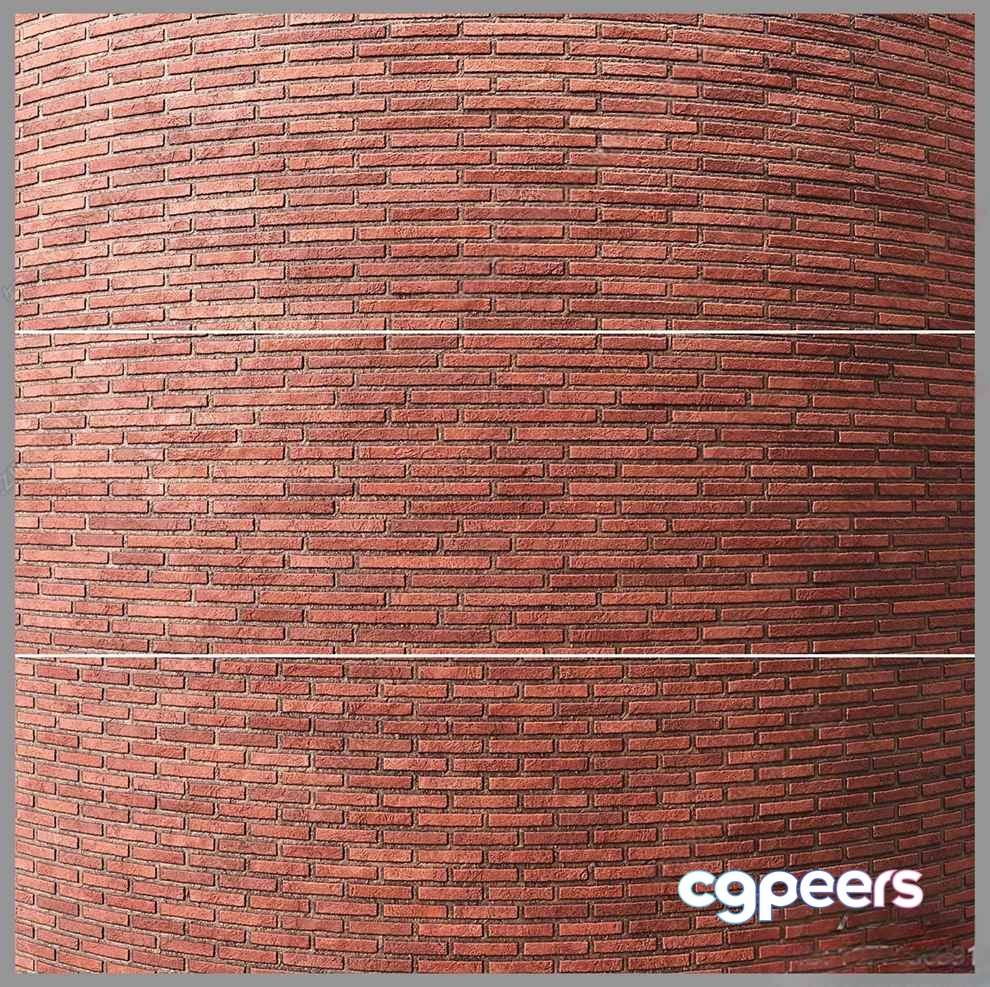 A Red Brick Wall 3D Model - 12751 - VRAY Render