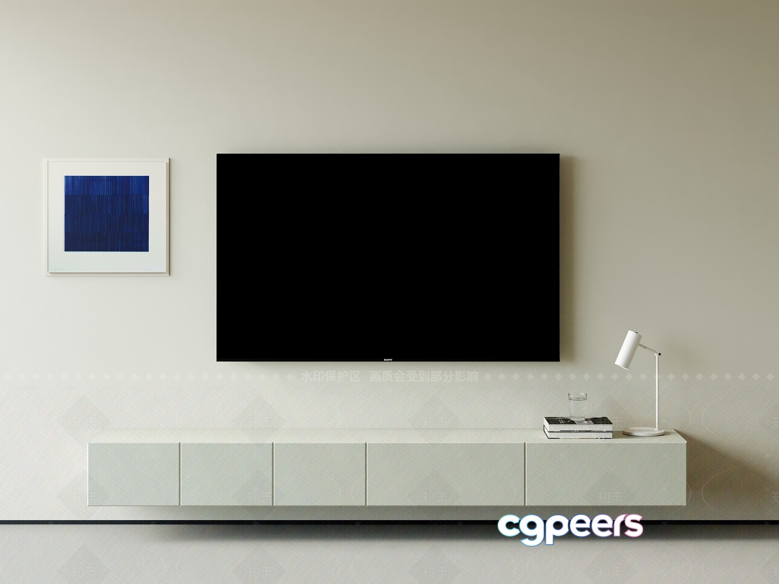 Modern Minimalist Decor 3D Model - 7154 - VRAY Render