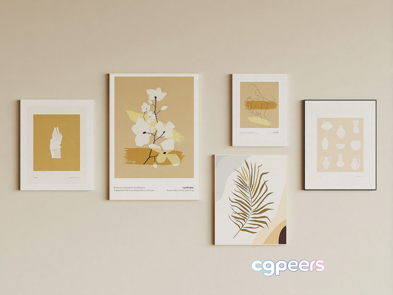 Modern Art Prints 3D Model - 7071 - VRAY Render