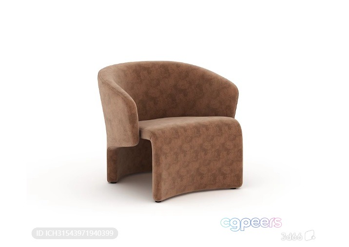 A Brown Chair 3D Model - 17992 - VRAY Render