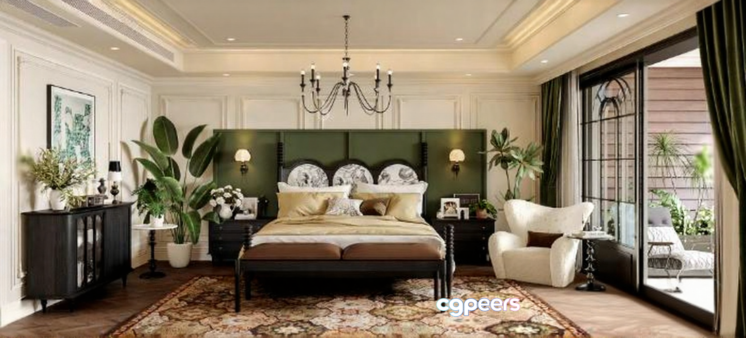 Cozy Bedroom 3D Model - 17523 - CORONA Render Cozy Bedroom 3D Model - 17523 - CORONA Render