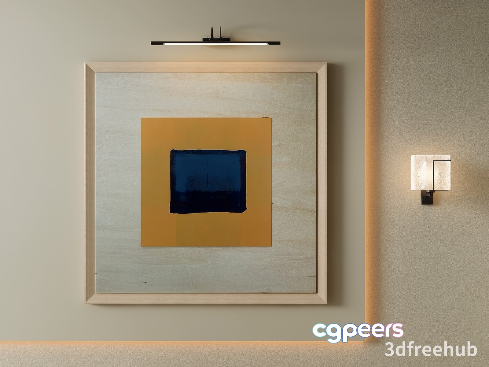 Modern Wall Art 3D Model - 19300 - VRAY Render