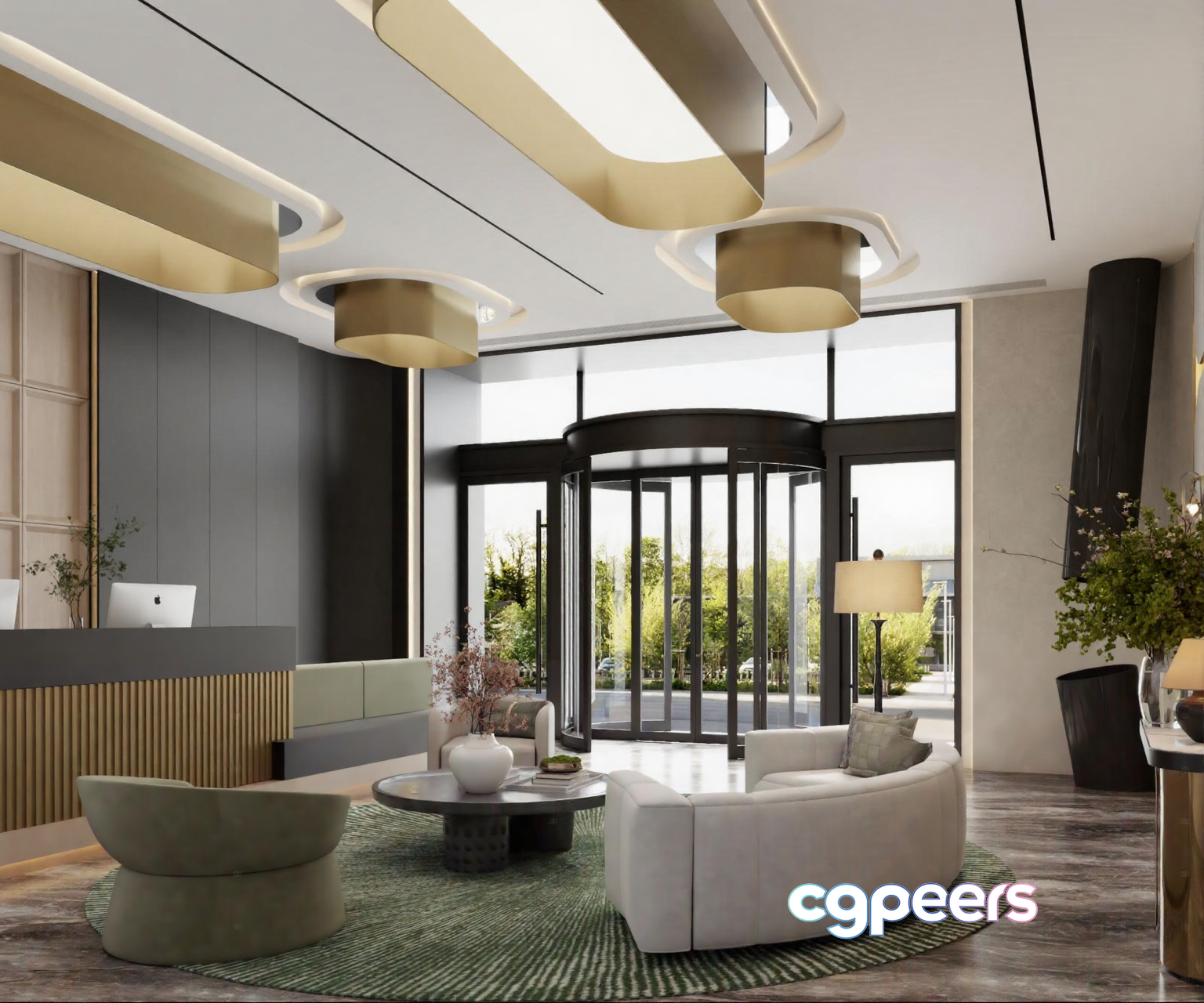 Modern Living Room 3D Model - 13534 - VRAY Render
