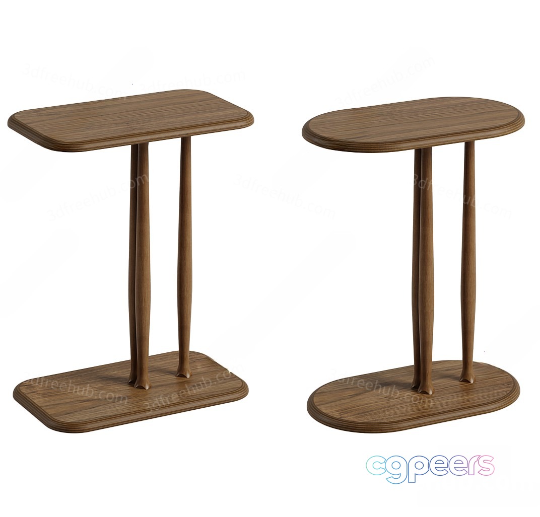 Wooden Side Tables 3D Model - 19591 - VRAY Render