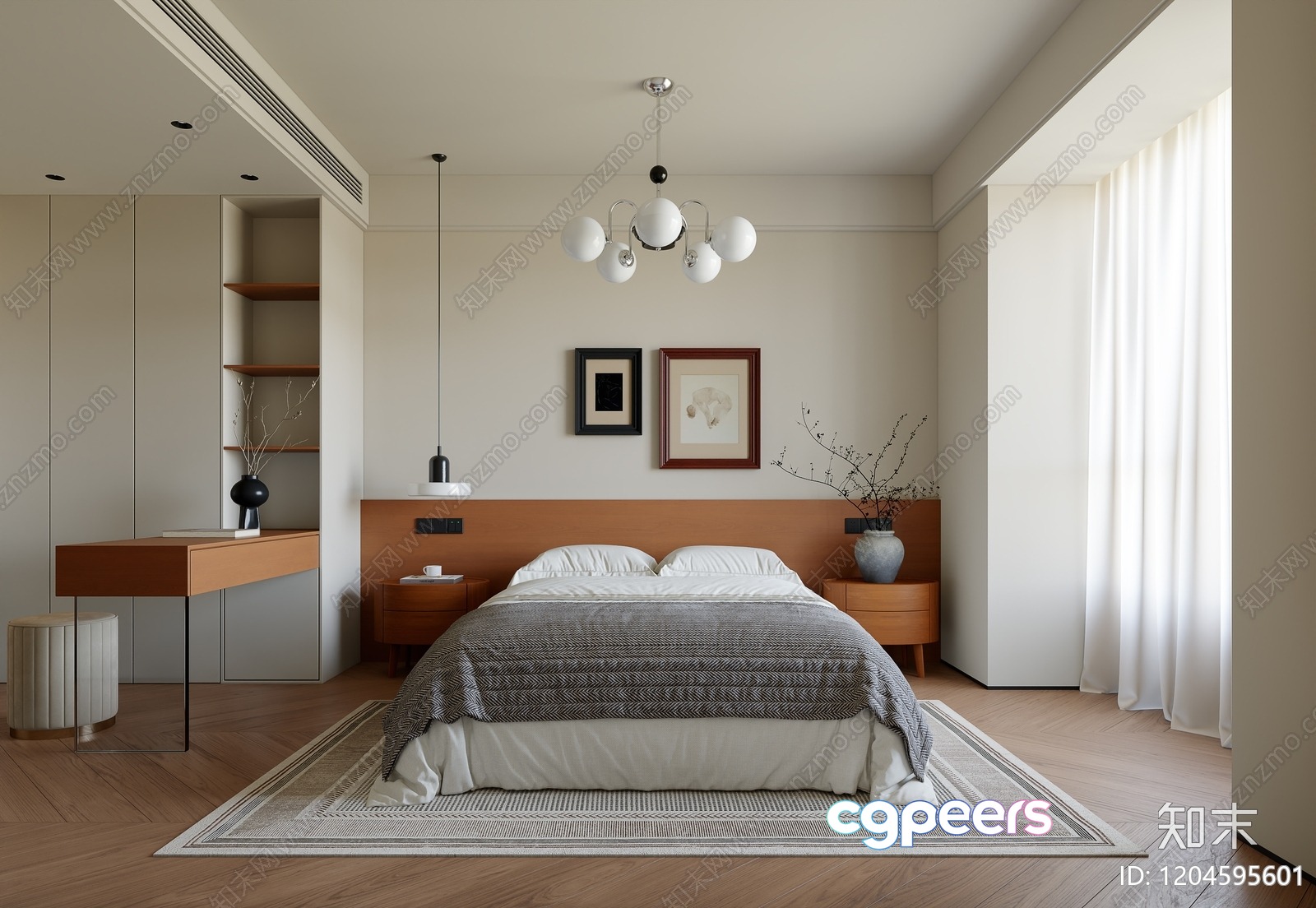 Cozy Bedroom 3D Model - 17245 - CORONA Render