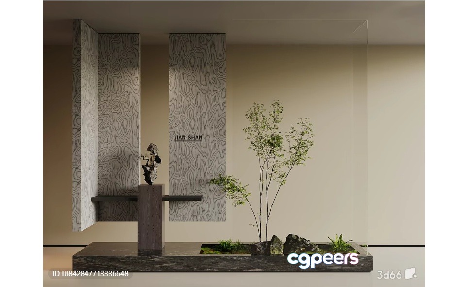 Traditional Japanese Garden 3D Model - 11459 - VRAY Render Traditional Japanese Garden 3D Model - 11459 - VRAY Render