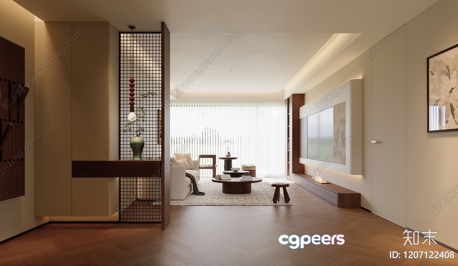 Modern Living Room 3D Model - 8660 - VRAY Render Modern Living Room 3D Model - 8660 - VRAY Render