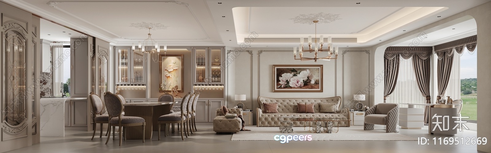 Modern Living Room 3D Model - 20710 - VRAY Render Modern Living Room 3D Model - 20710 - VRAY Render