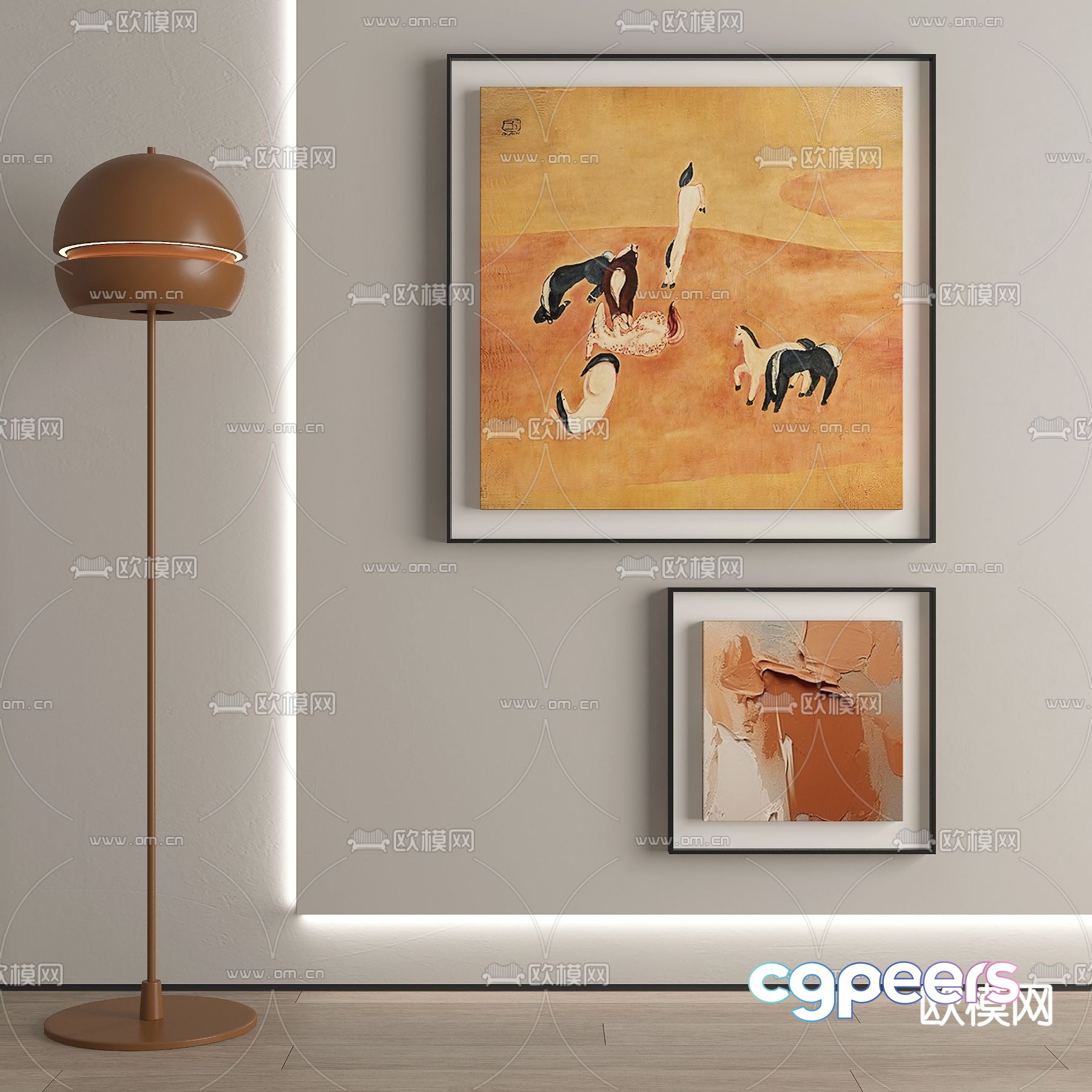 Modern Art Gallery 3D Model - 17989 - VRAY Render