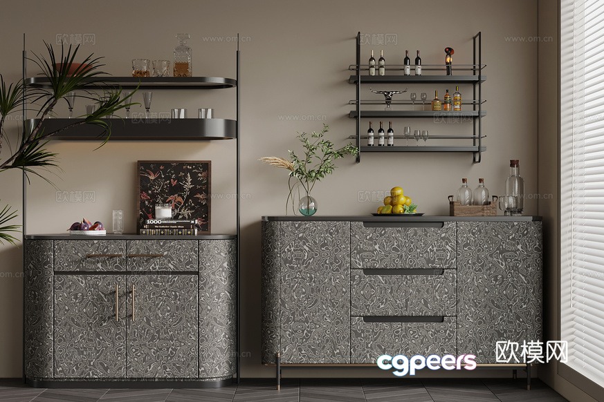 Modern Kitchen Decor 3D Model - 13973 - VRAY Render Modern Kitchen Decor 3D Model - 13973 - VRAY Render
