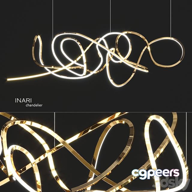 3ds Max Free - Inari Chandelier by Cameron Design 3ds Max Free - Inari Chandelier by Cameron Design