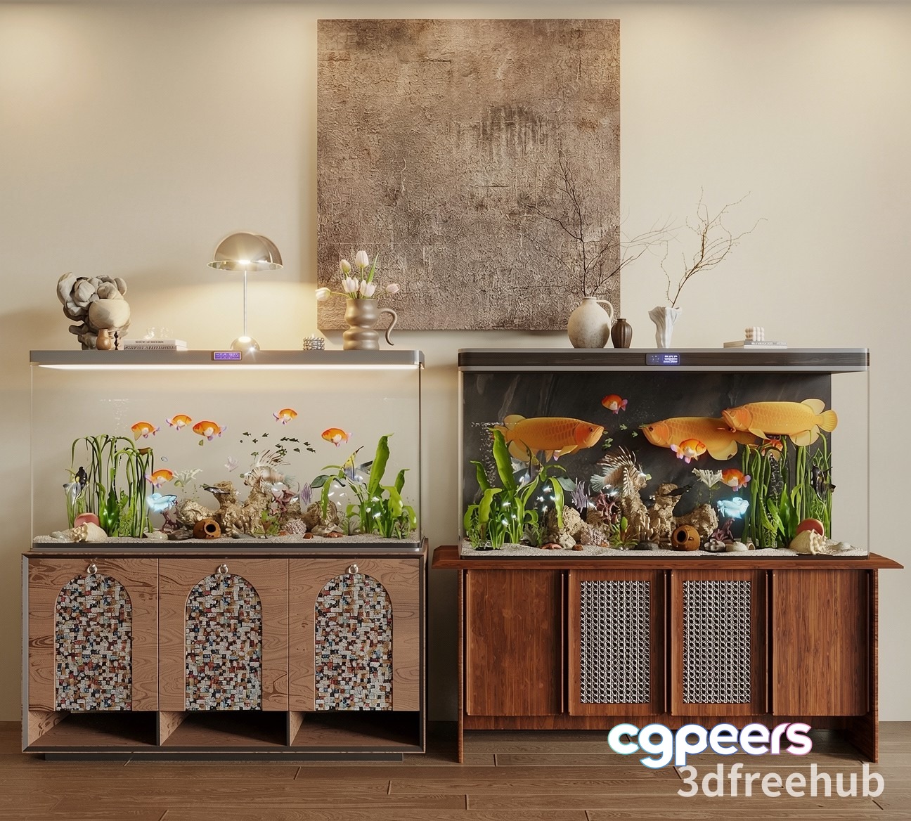 A Fish Tank 3D Model - 20512 - VRAY Render A Fish Tank 3D Model - 20512 - VRAY Render