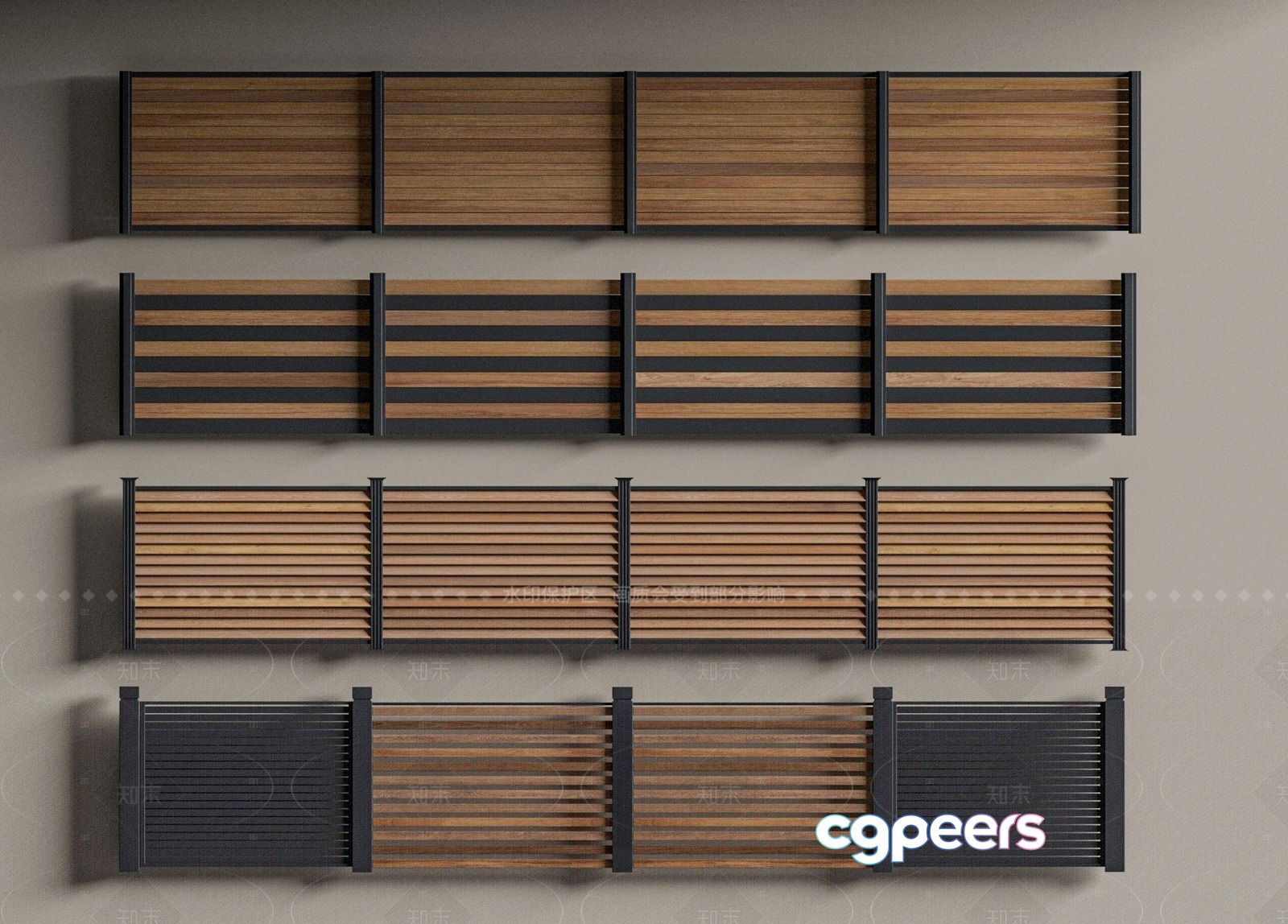 Wooden Wall Panels 3D Model - 4146 - VRAY Render