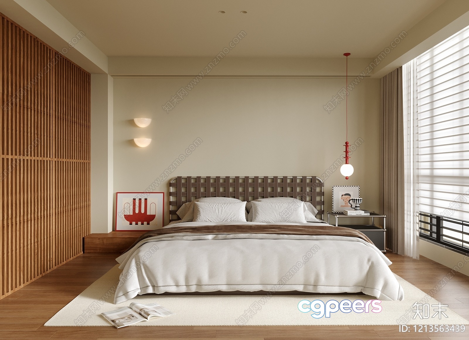 Cozy Bedroom 3D Model - 17039 - VRAY Render