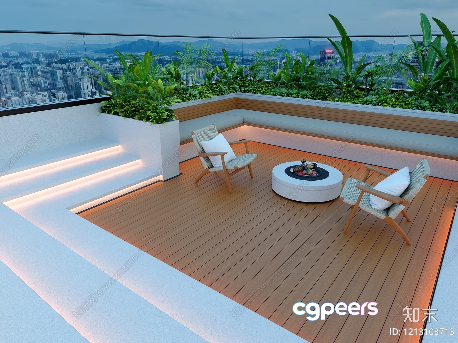 Cozy Rooftop Patio 3D Model - 20769 - VRAY Render Cozy Rooftop Patio 3D Model - 20769 - VRAY Render