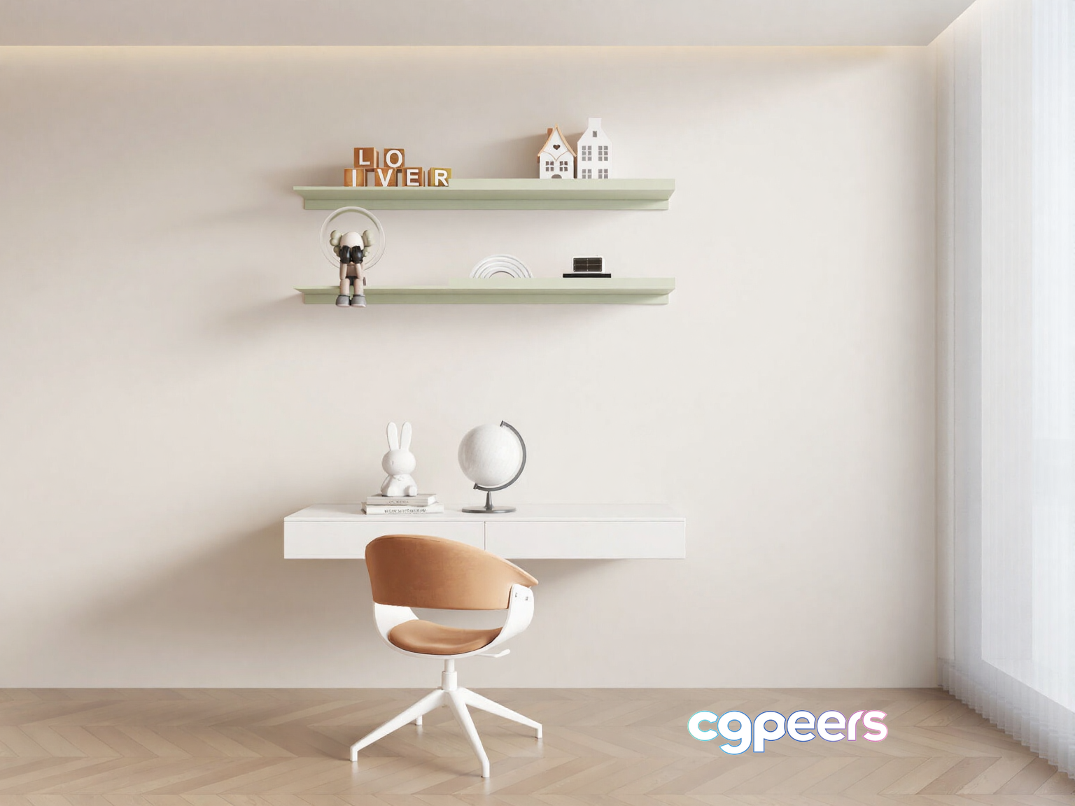 Minimalist Office Space 3D Model - 3709 - VRAY Render Minimalist Office Space 3D Model - 3709 - VRAY Render