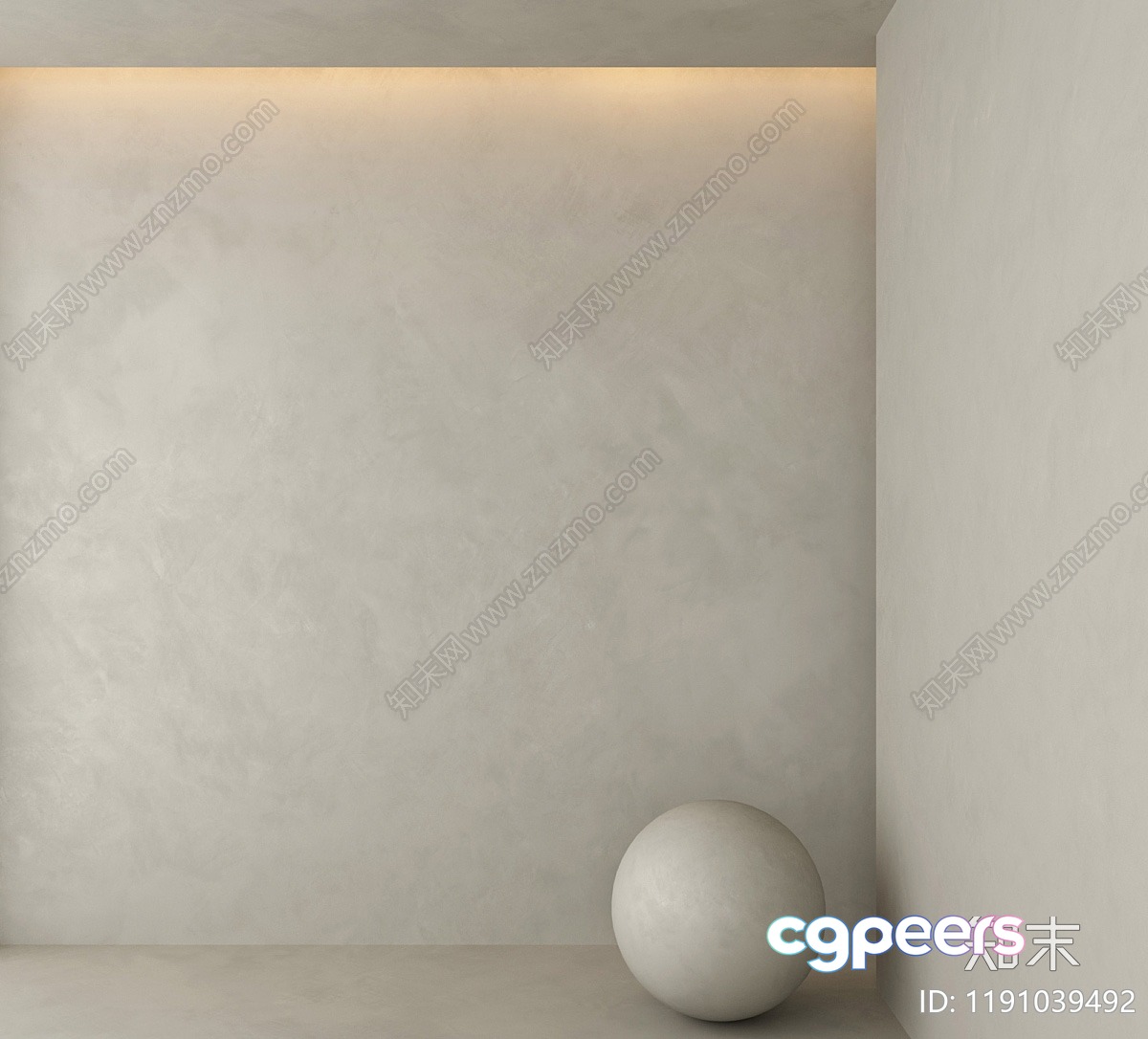 A White Sphere In A Corner Of A Room 3D Model - 19171 - CORONA Render A White Sphere In A Corner Of A Room 3D Model - 19171 - CORONA Render