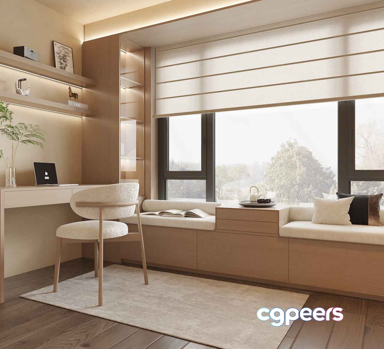 Modern Minimalist Room 3D Model - 13294 - VRAY Render Modern Minimalist Room 3D Model - 13294 - VRAY Render
