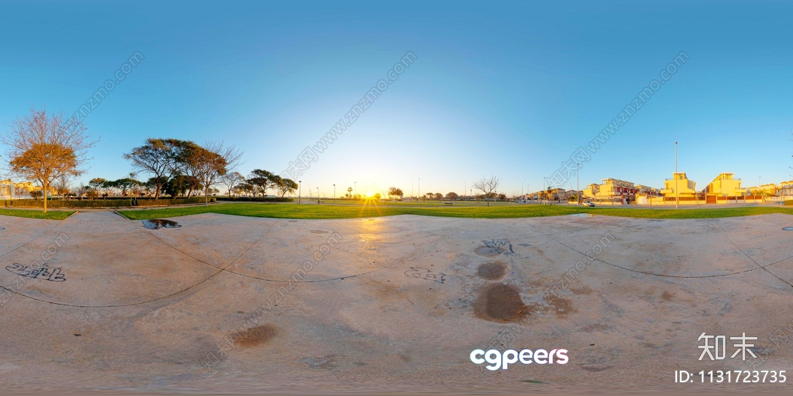 A Large Empty Concrete Area 3D Model - 15461 - VRAY Render
