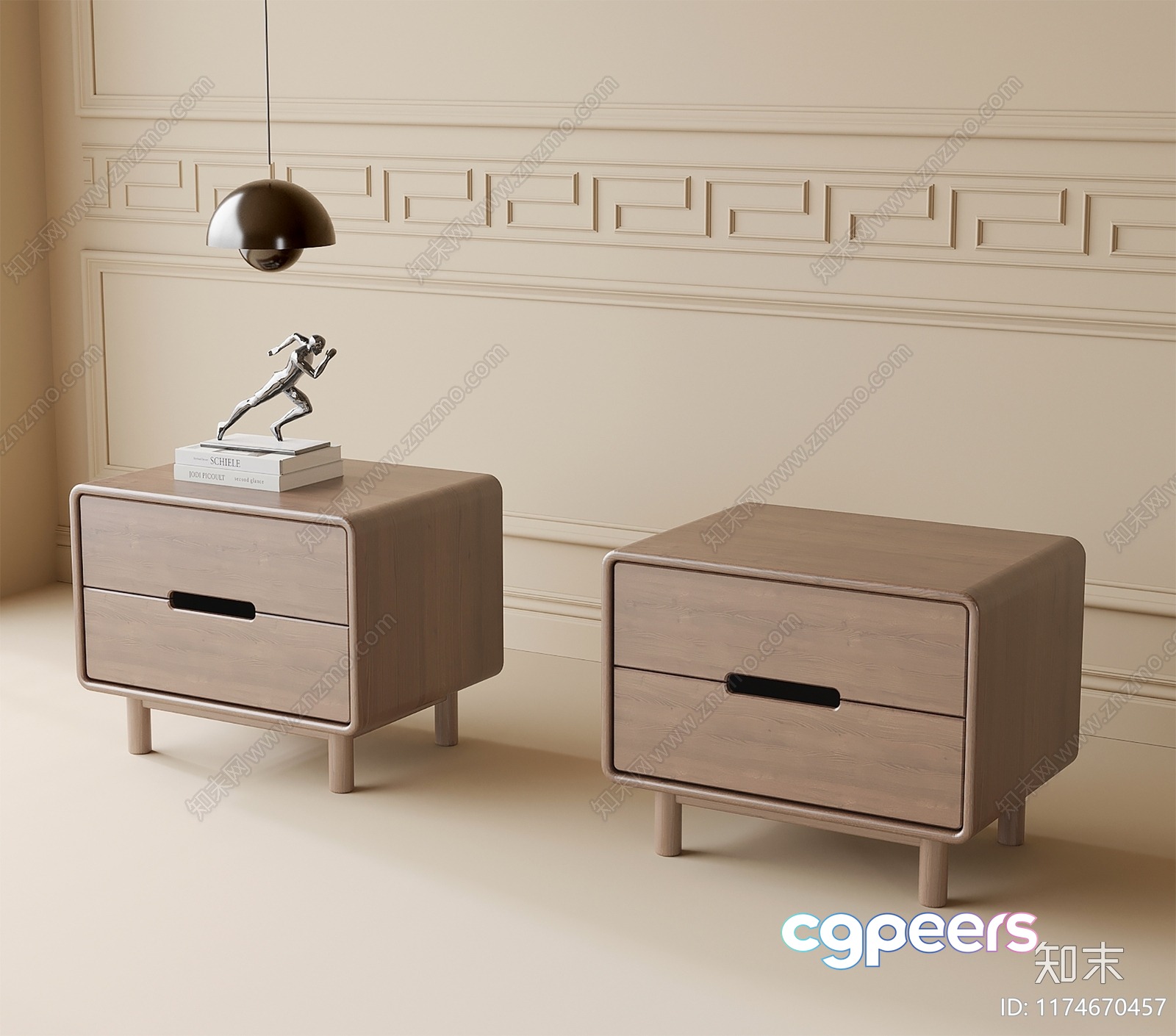 Modern Wooden Furniture 3D Model - 19088 - VRAY Render